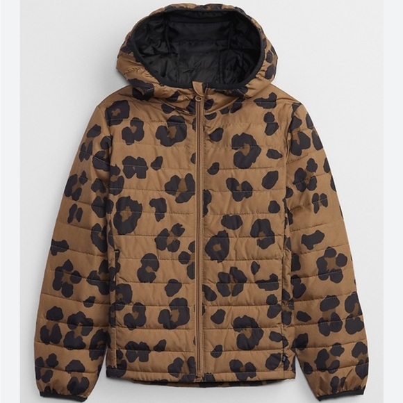 GAP Brown and Black Kids Puffer Jacket